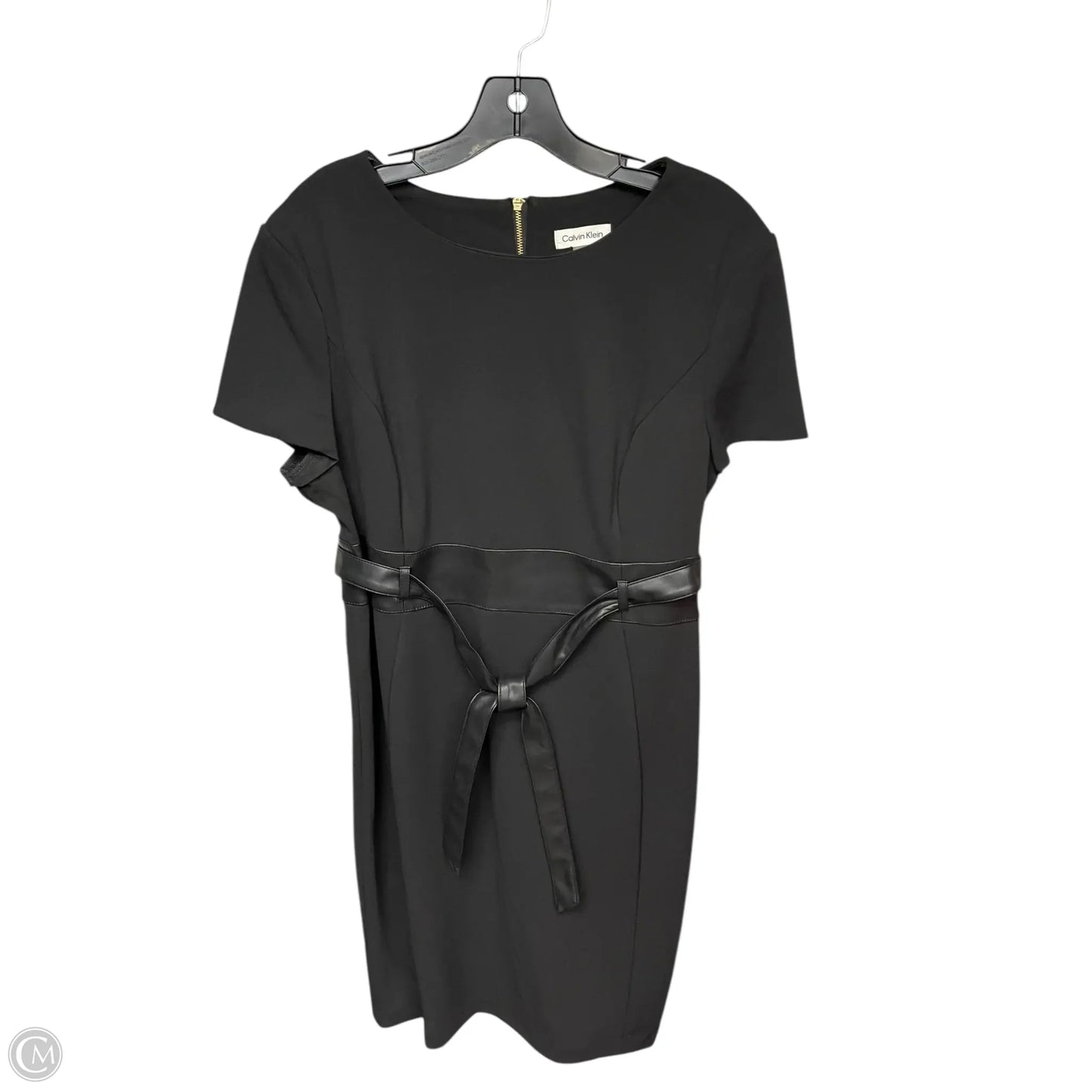 Dress Work By Calvin Klein In Black, Size: 16