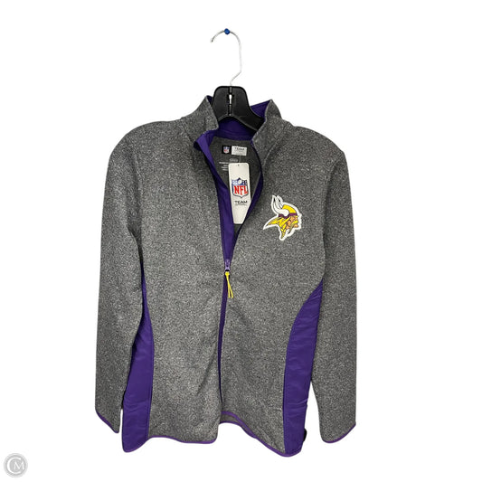 Athletic Jacket By Nfl In Grey & Purple, Size: S