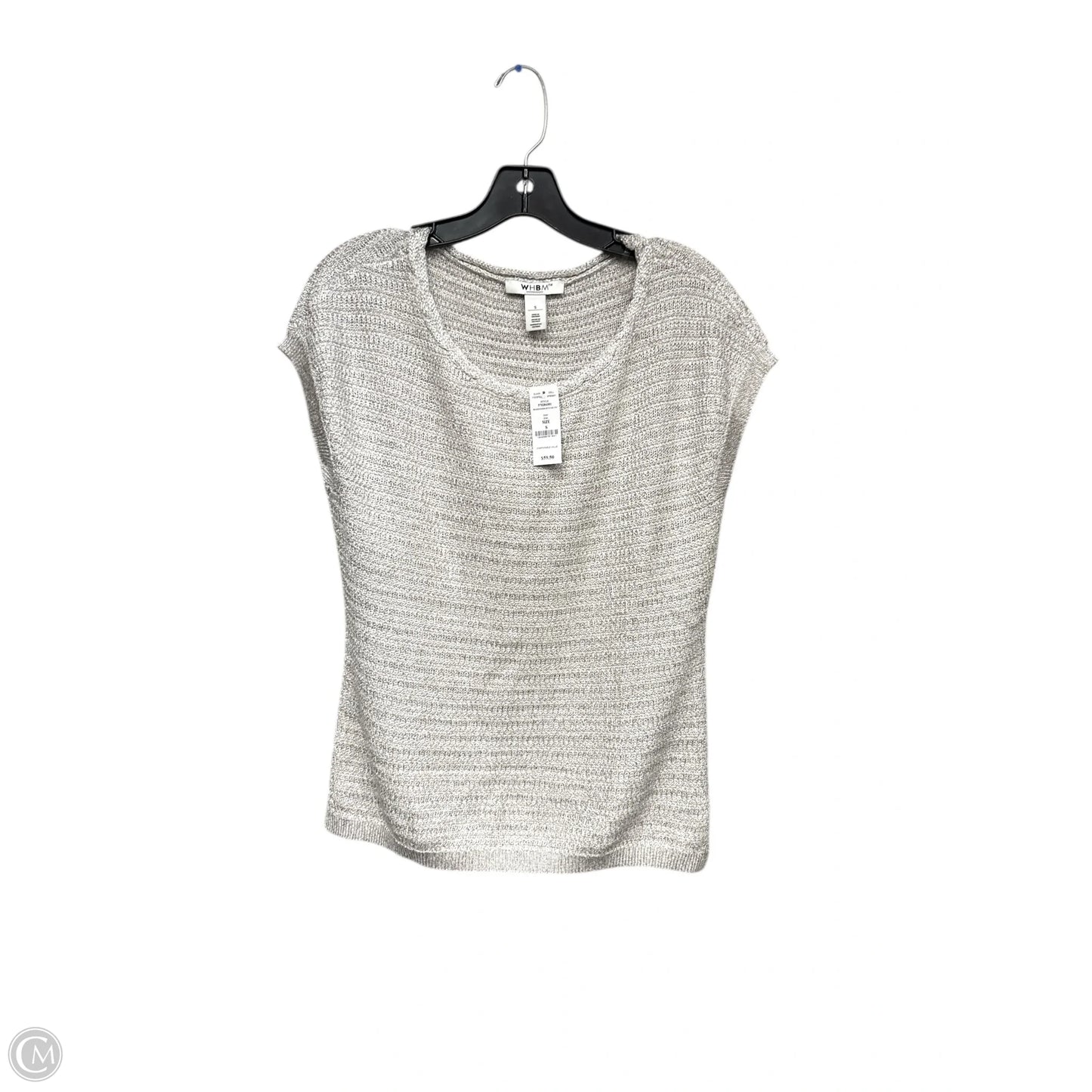 Sweater Short Sleeve By White House Black Market In Grey, Size: S