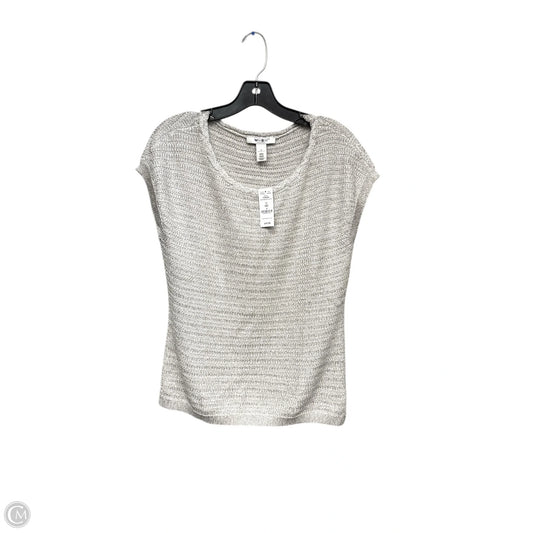 Sweater Short Sleeve By White House Black Market In Grey, Size: S