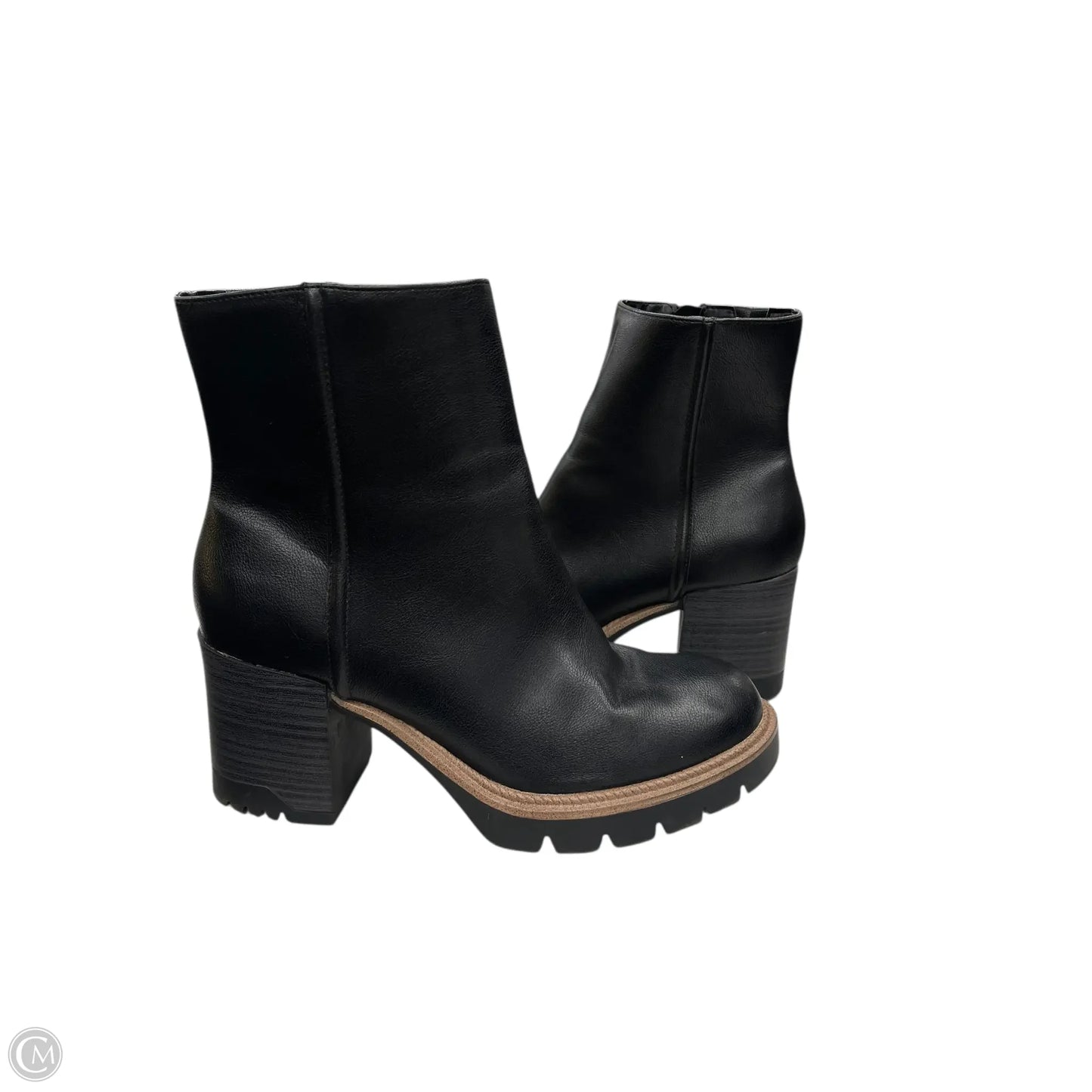 Boots Ankle Heels By Mia In Black, Size: 11