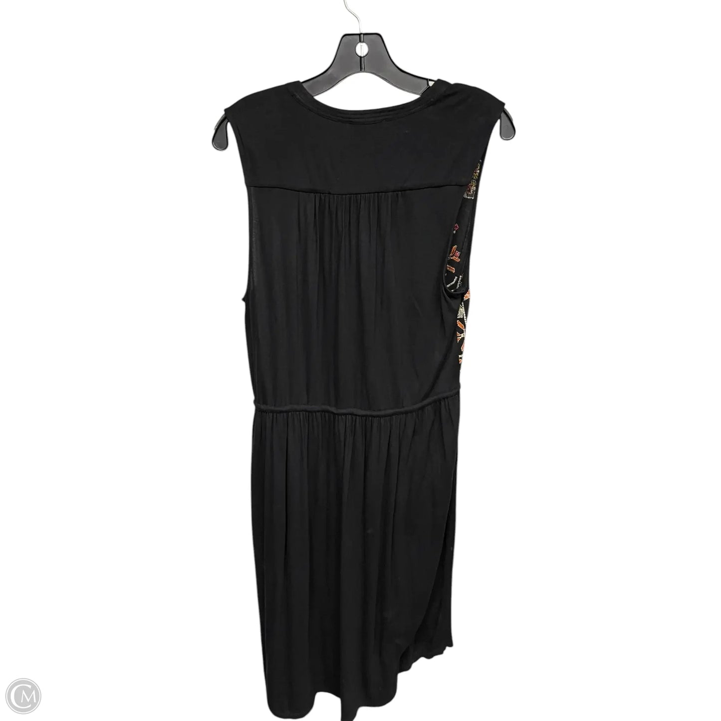 Dress Casual Midi By Lucky Brand In Black & Orange, Size: M