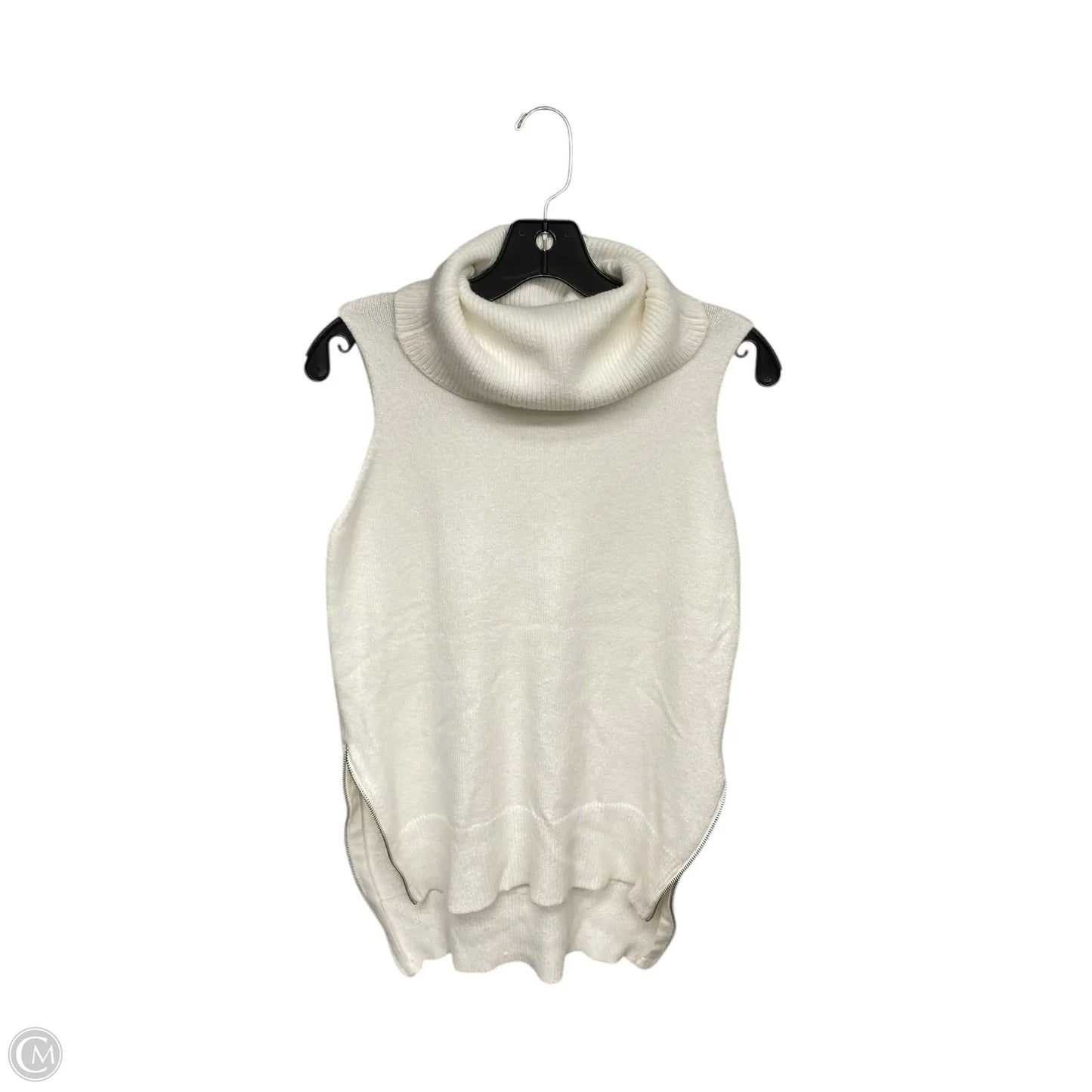 Sweater Short Sleeve By Stella Sky In White, Size: S