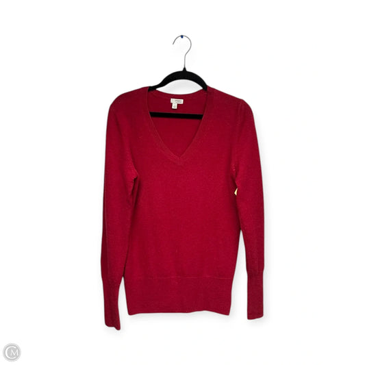 Sweater Cashmere By Halogen In Red, Size: S