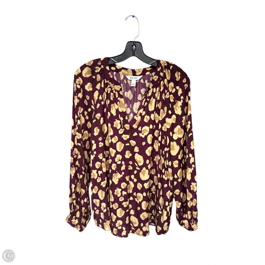 Top Long Sleeve By Nine West In Purple, Size: L