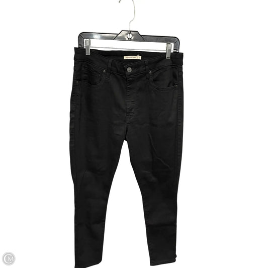 Jeans Skinny By Levis In Black, Size: 14