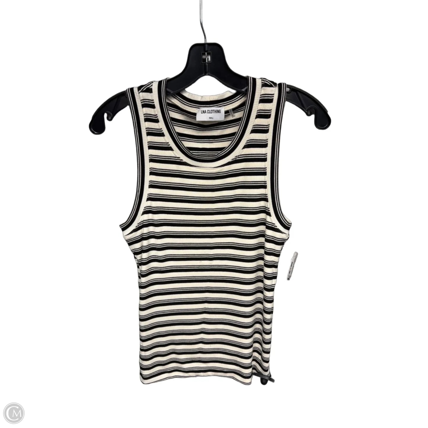 Tank Top By Lna In Black & Cream, Size: S