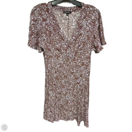 Dress Casual Midi By Madewell In Brown, Size: 10