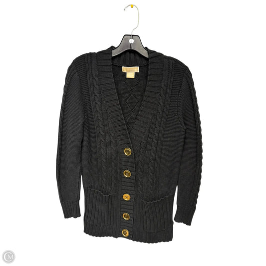 Cardigan Designer By Michael Kors Collection In Black, Size: M