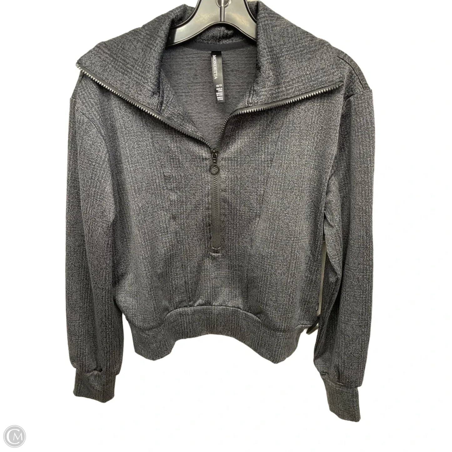 Athletic Sweatshirt Crewneck By Mondetta In Grey, Size: Xs