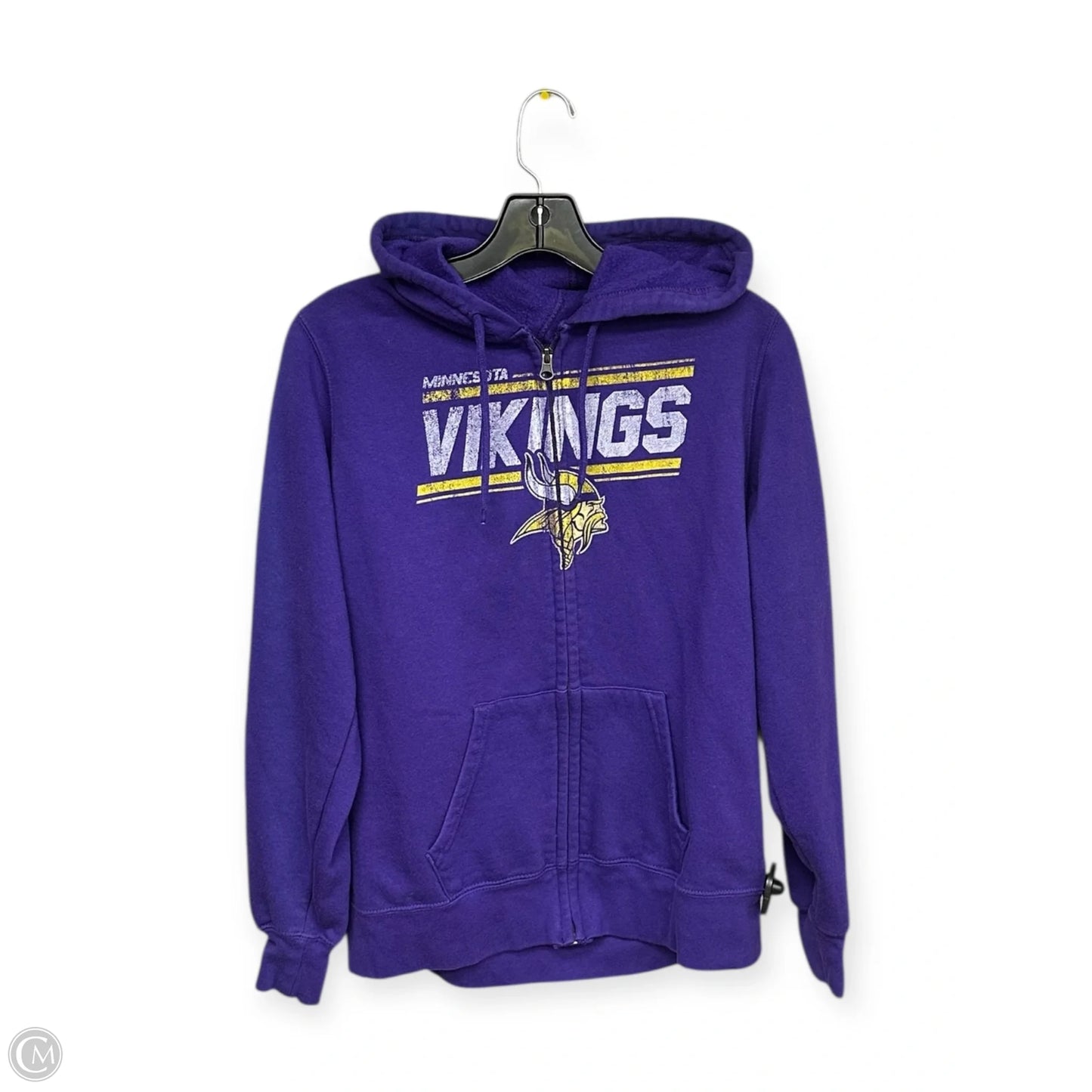 Athletic Sweatshirt Hoodie By Nfl In Purple, Size: M