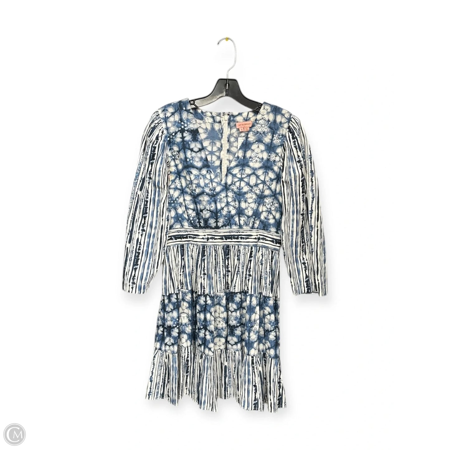 Dress Party Midi By Anthropologie In Blue & White, Size: S