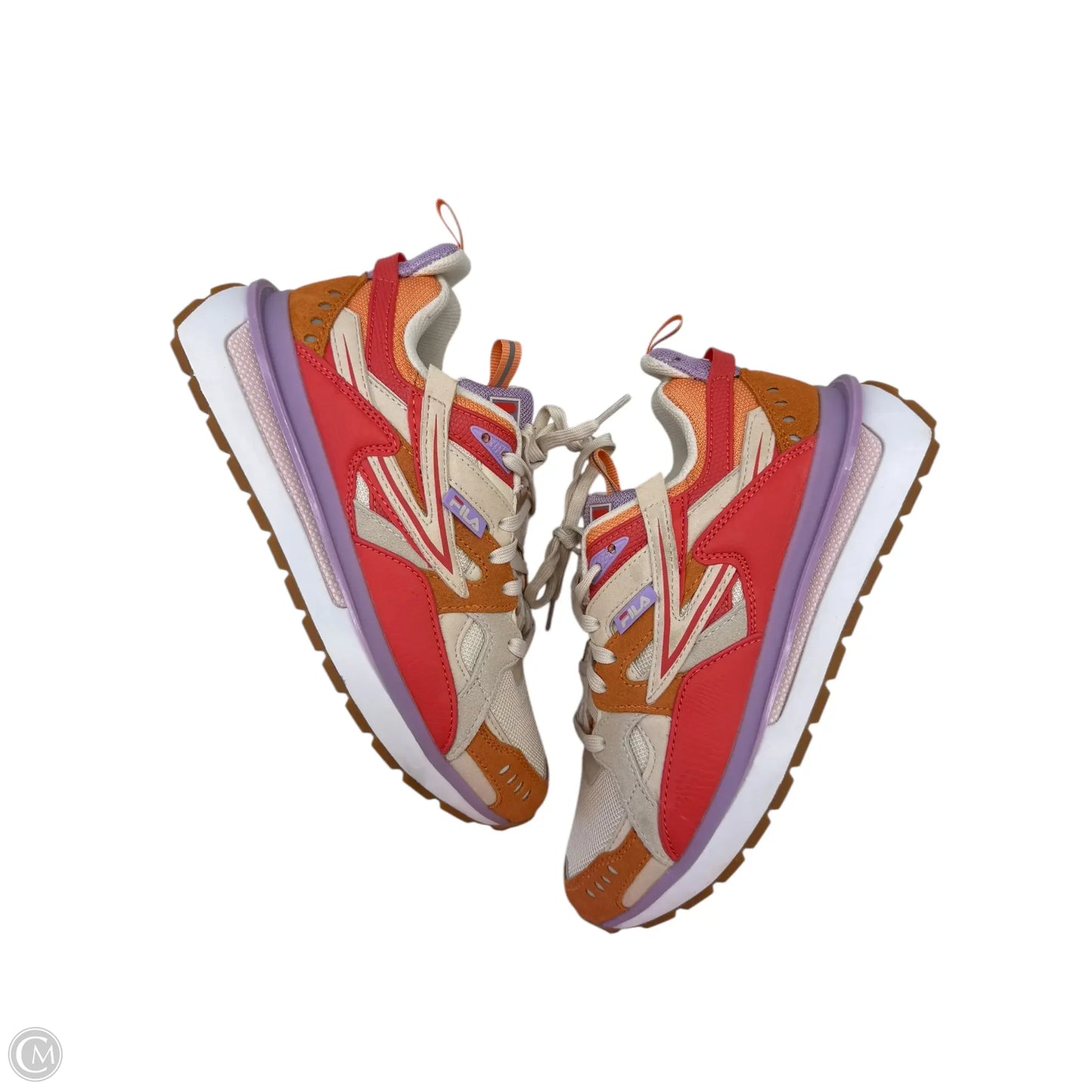 Shoes Sneakers By Fila In Pink & Purple, Size: 8.5