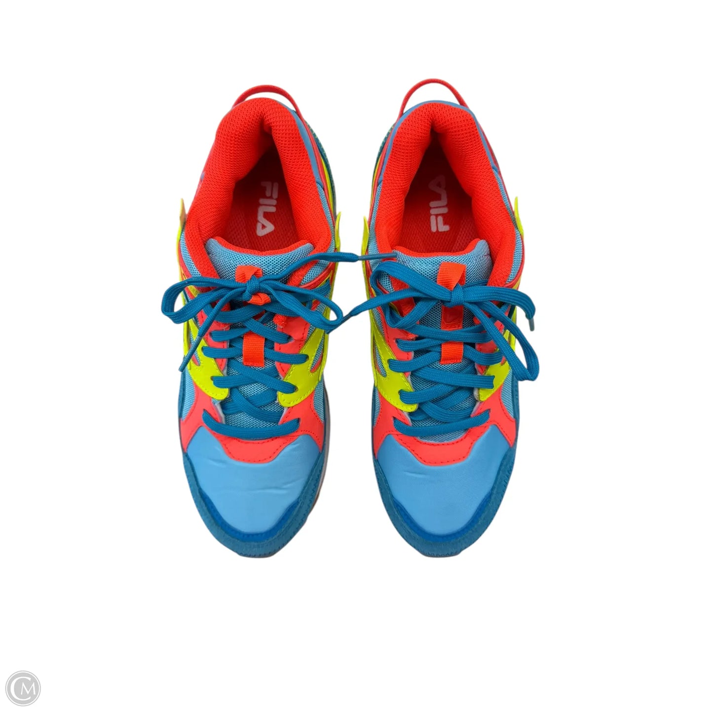 Shoes Sneakers By Fila In Blue & Orange, Size: 9