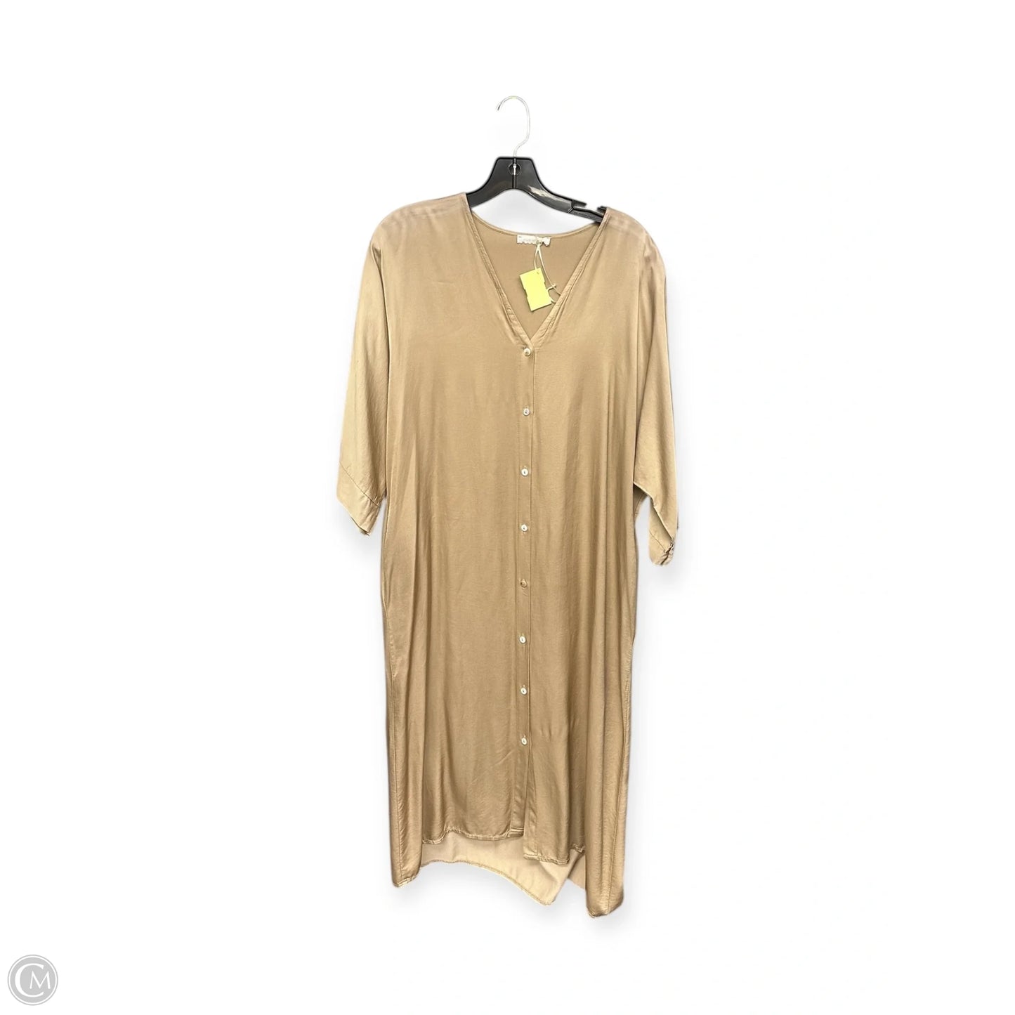 Dress Casual Maxi By Clothes Mentor In Gold, Size: S