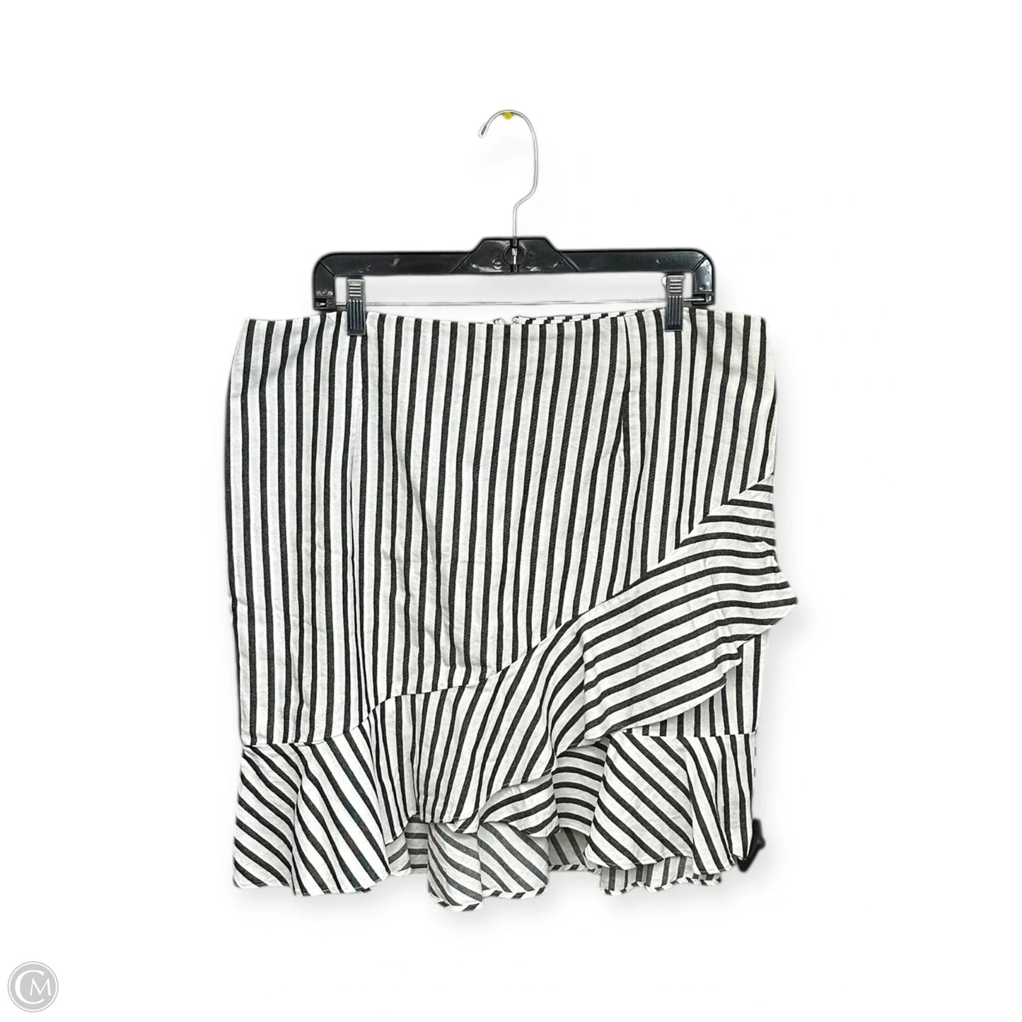 Skirt Midi By A New Day In Striped Pattern, Size: 18