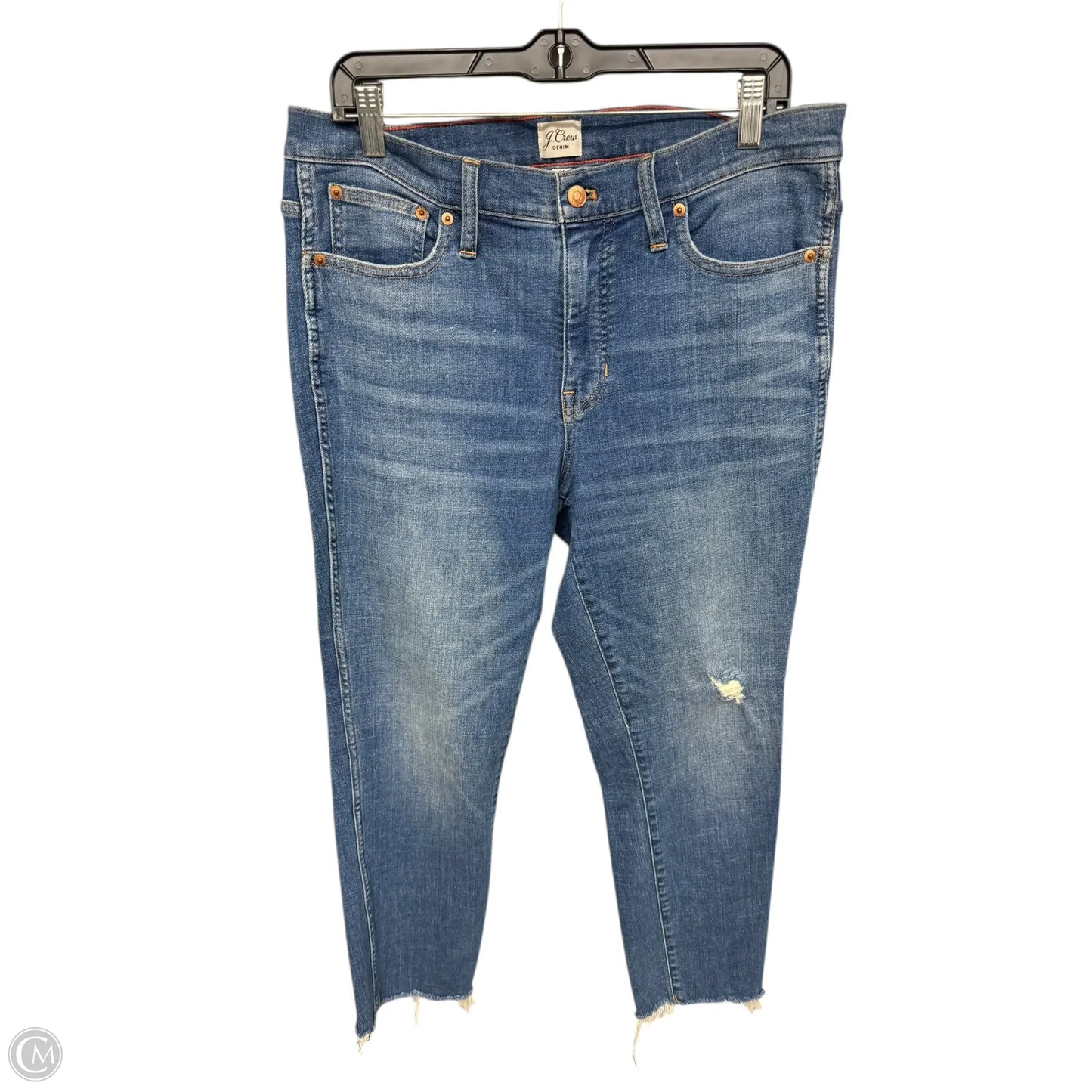 Jeans Straight By J. Crew In Blue Denim, Size: 14