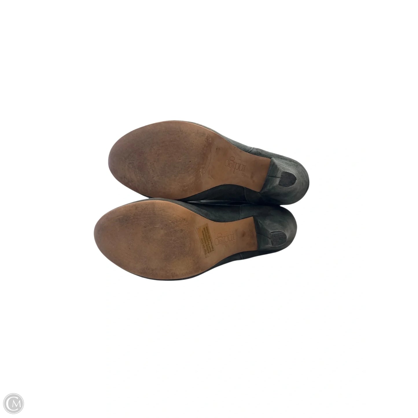 Boots Mid-calf Heels By Indigo In Grey, Size: 7