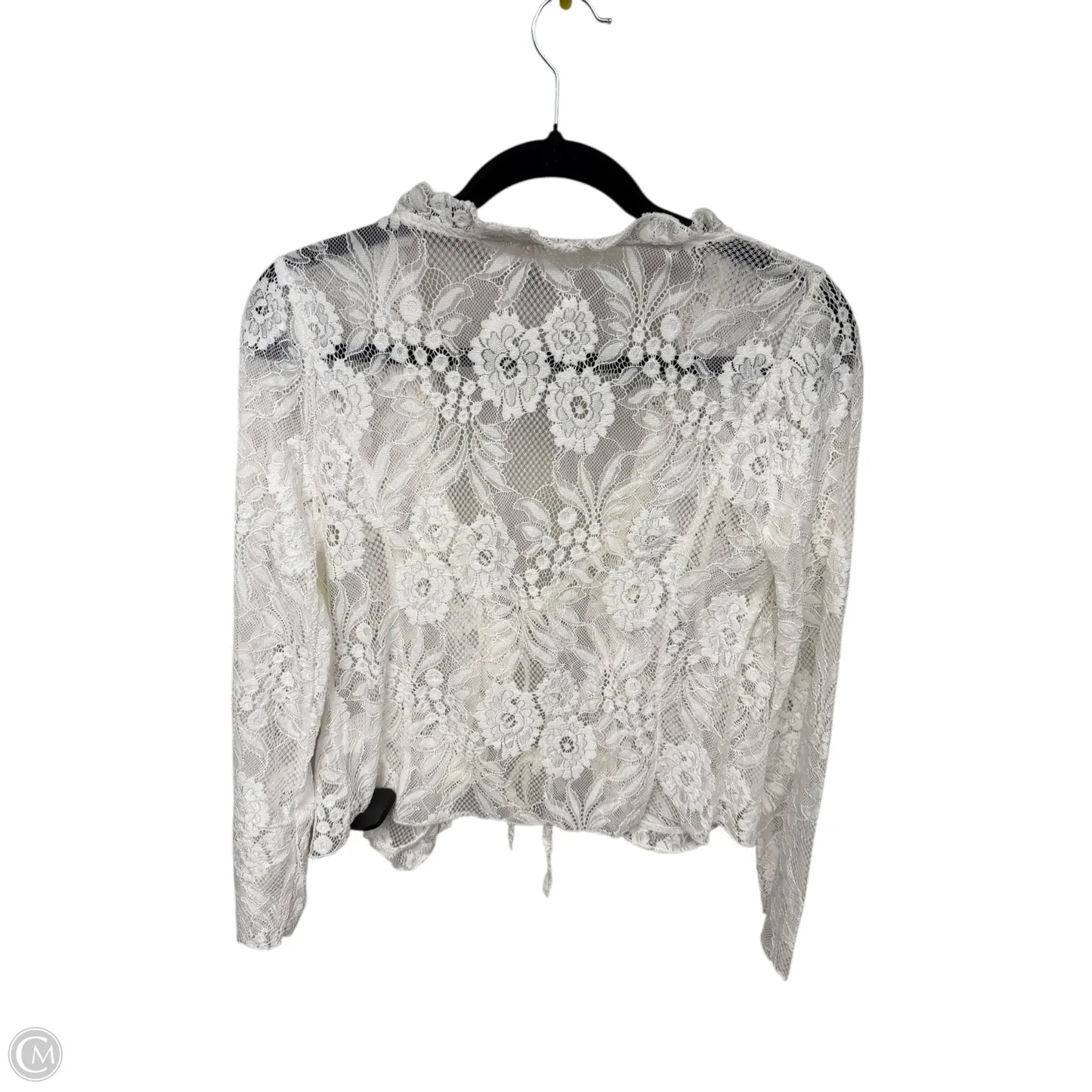 Shawl By Clothes Mentor In White, Size: M