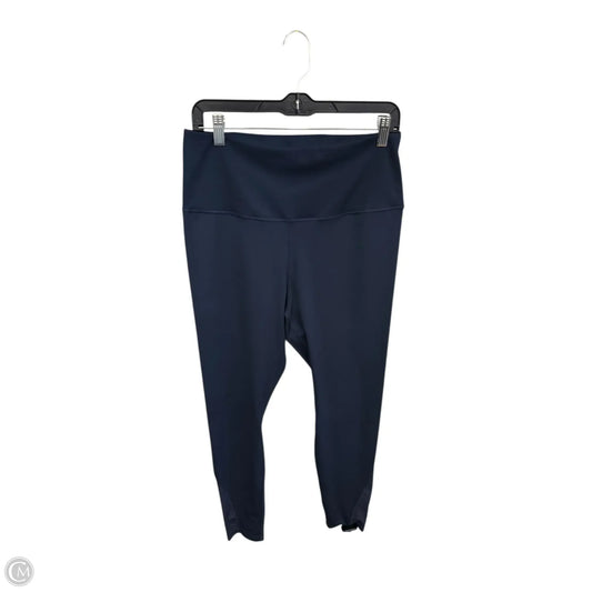 Athletic Leggings By Nike Apparel In Navy, Size: L