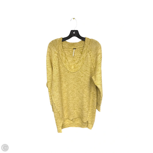 Tunic Long Sleeve By Free People In Yellow, Size: Sp