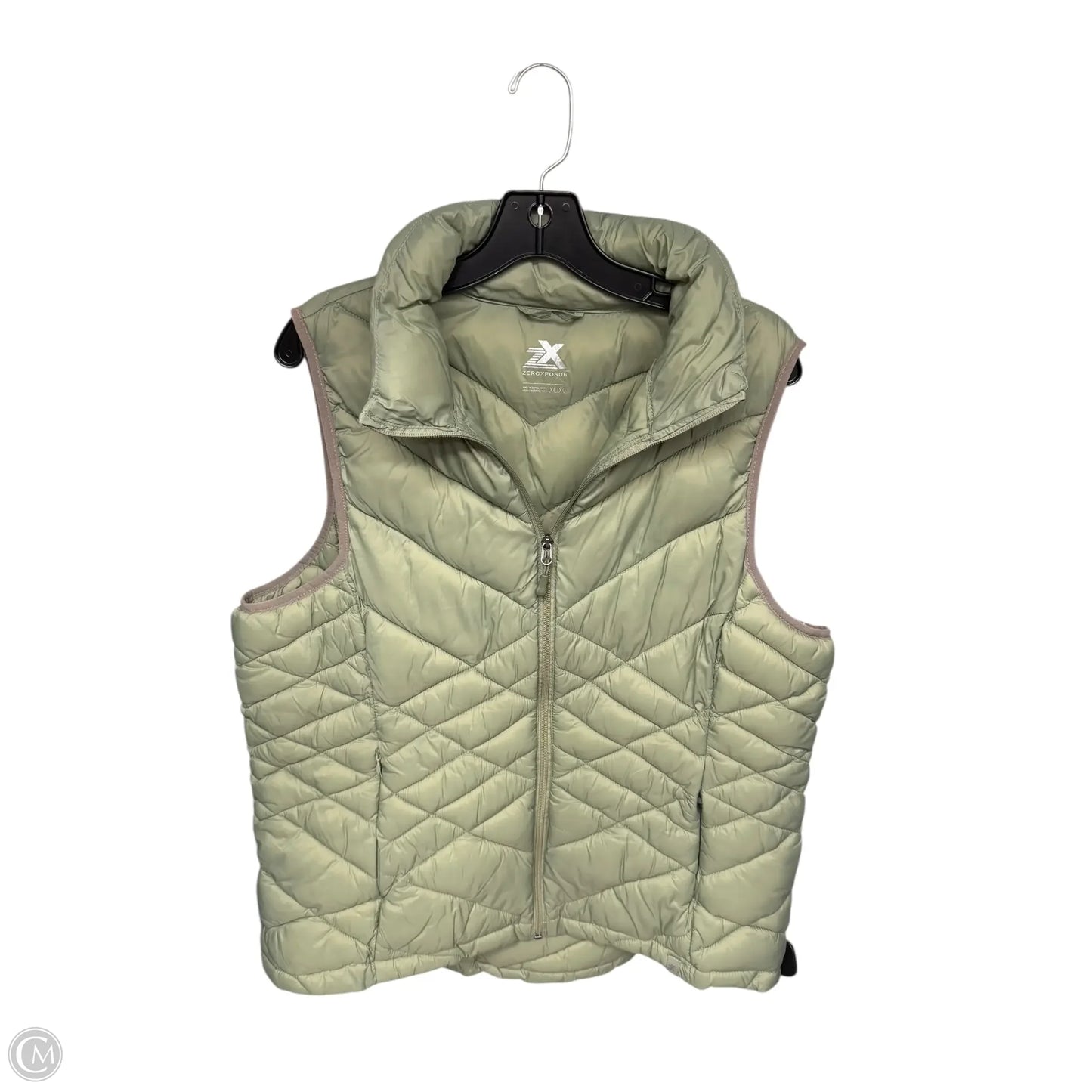 Vest Puffer & Quilted By Zero Xposure In Green, Size: Xl