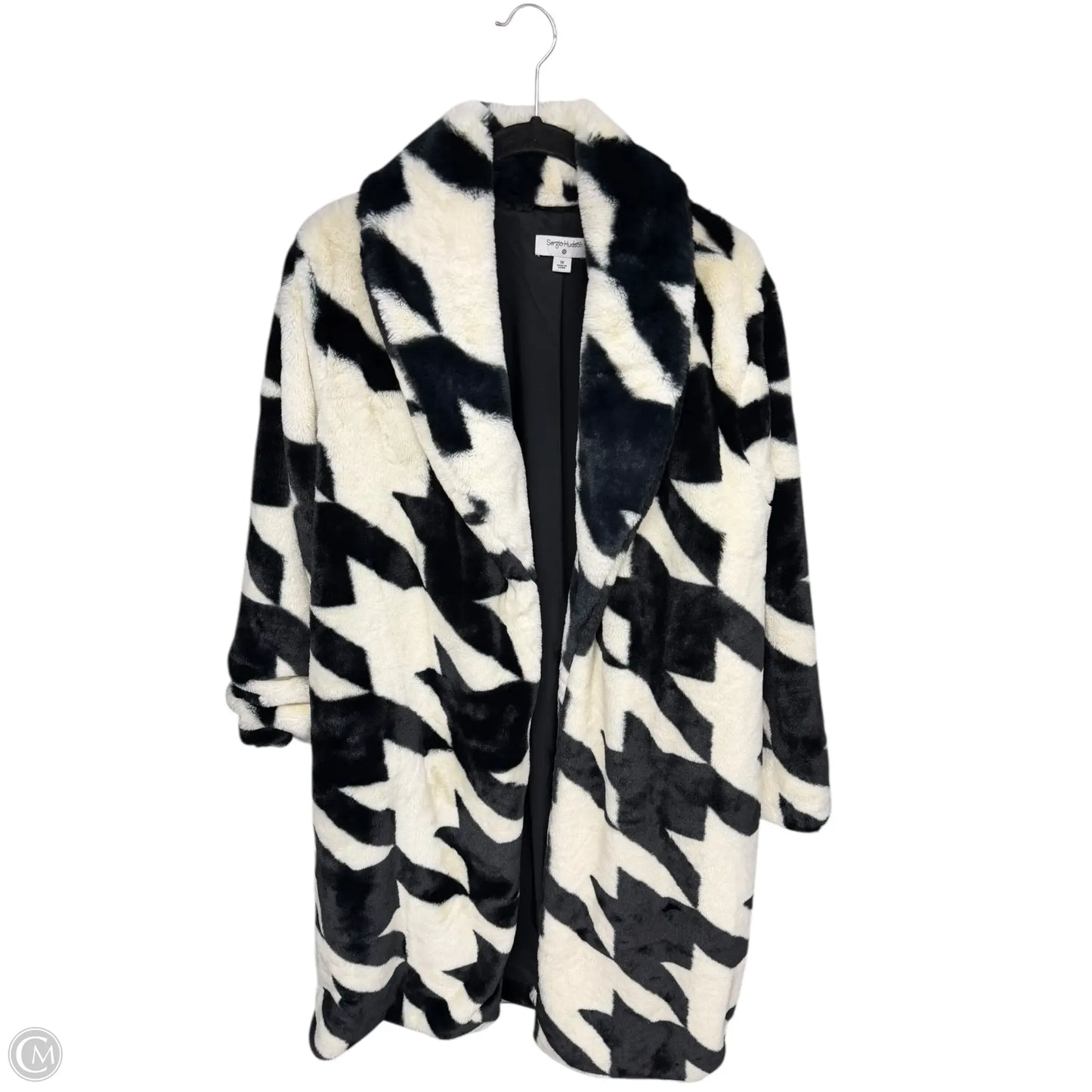 Coat Faux Fur & Sherpa By Target-designer In Black & White, Size: Xl