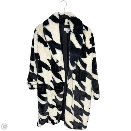 Coat Faux Fur & Sherpa By Target-designer In Black & White, Size: Xl