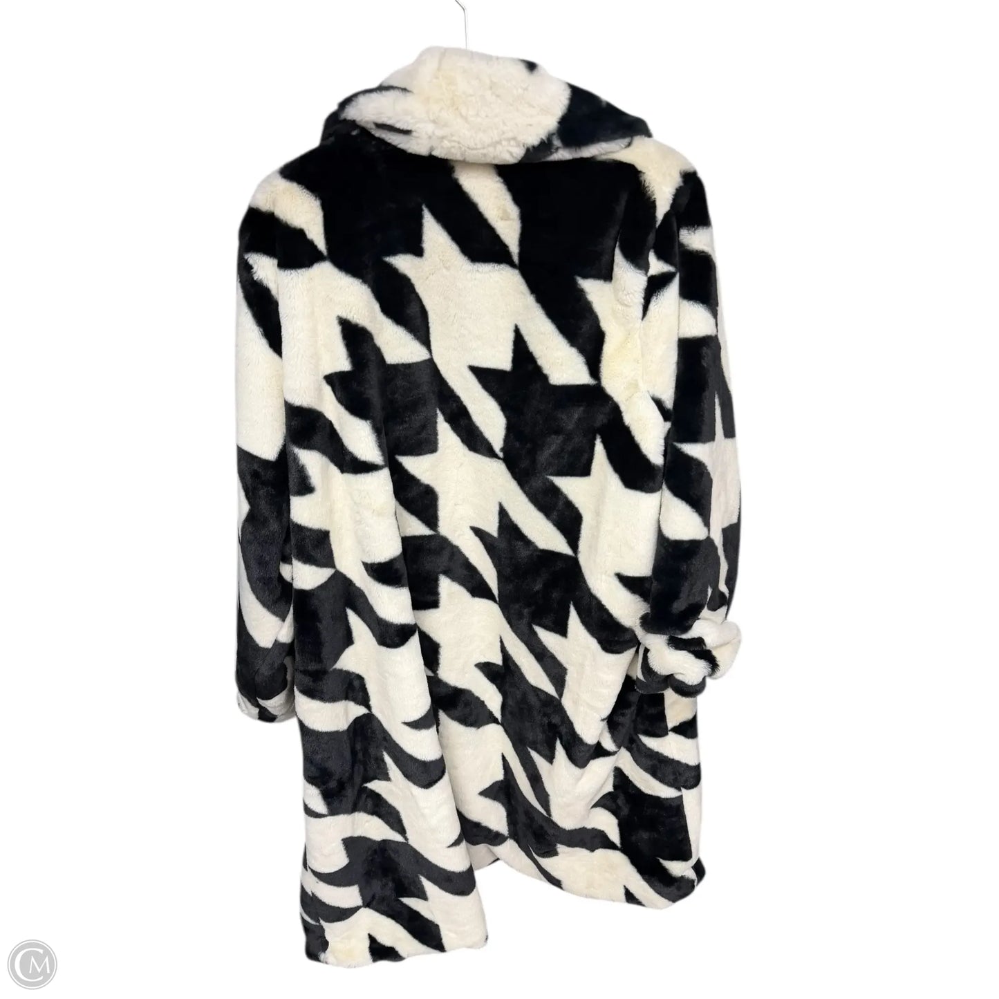 Coat Faux Fur & Sherpa By Target-designer In Black & White, Size: Xl
