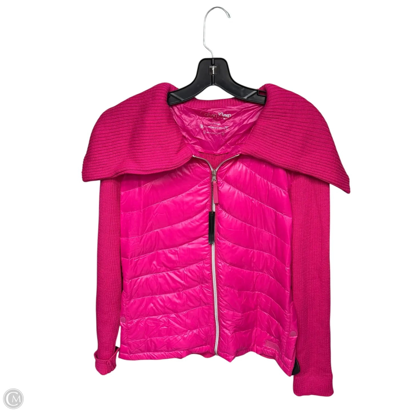Jacket Puffer & Quilted By Calvin Klein Performance In Pink, Size: Xl