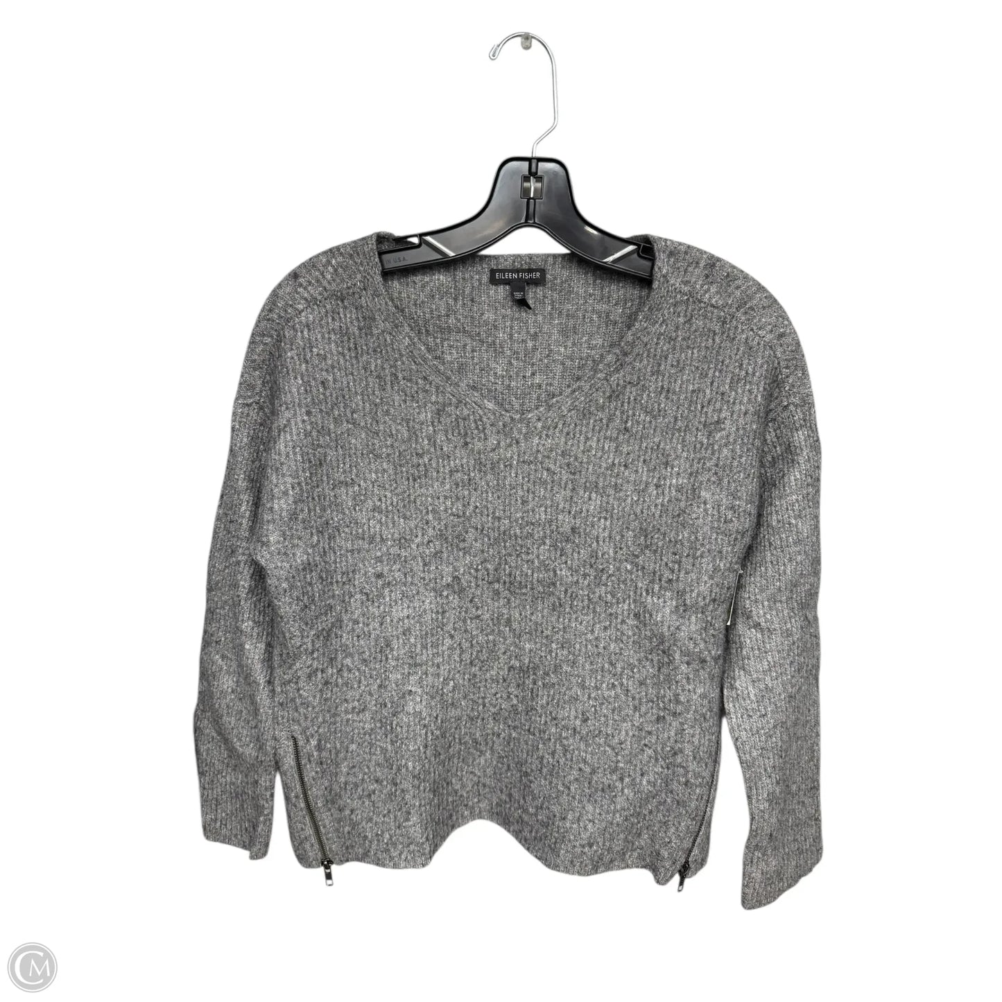 Sweater By Eileen Fisher In Grey, Size: M