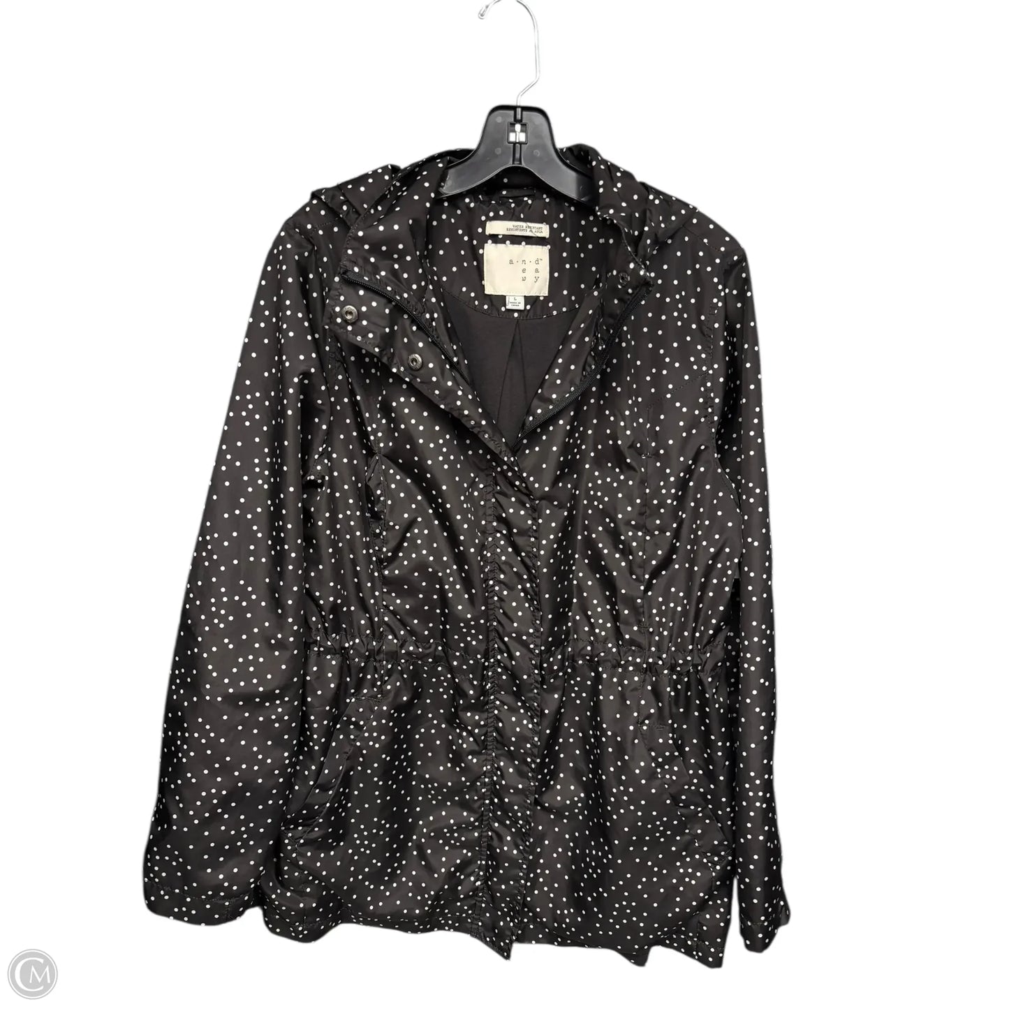 Jacket Windbreaker By A New Day In Black & White, Size: L