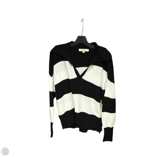 Sweater By Loft In Black & White, Size: Xl