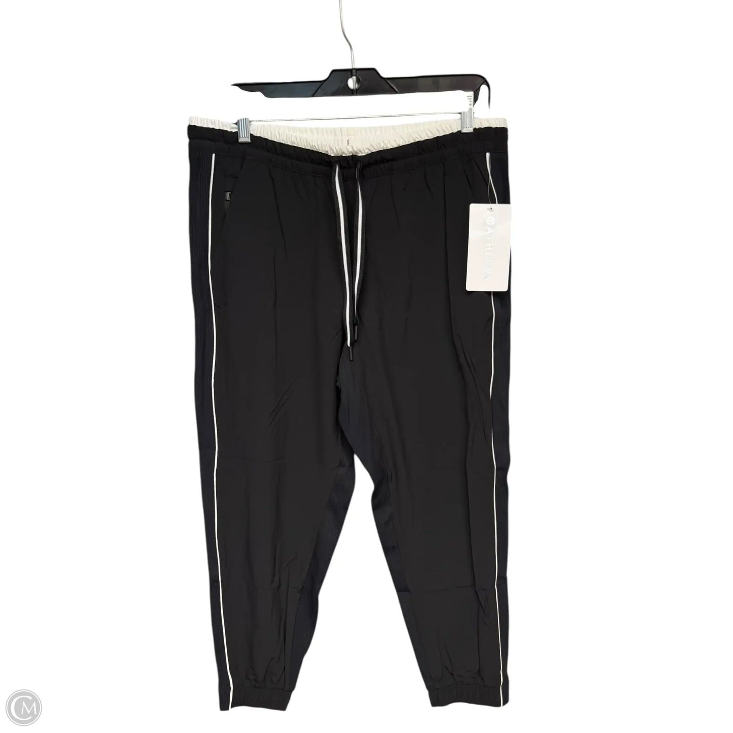 Athletic Pants By Athleta In Black & White, Size: 14p