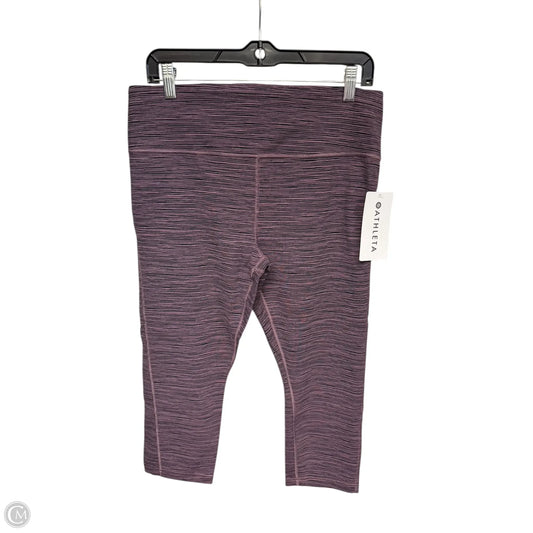 Athletic Capris By Athleta In Purple, Size: L