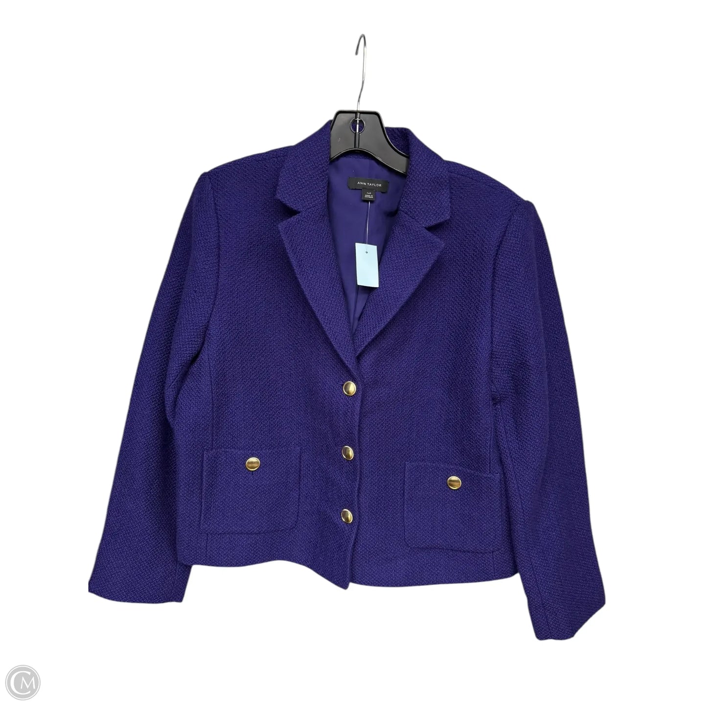 Blazer By Ann Taylor In Purple, Size: 14p