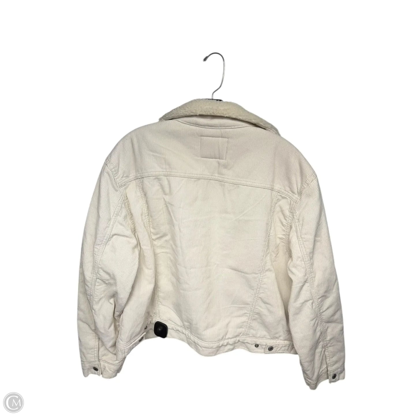 Coat Faux Fur & Sherpa By Levis In Cream, Size: Xl