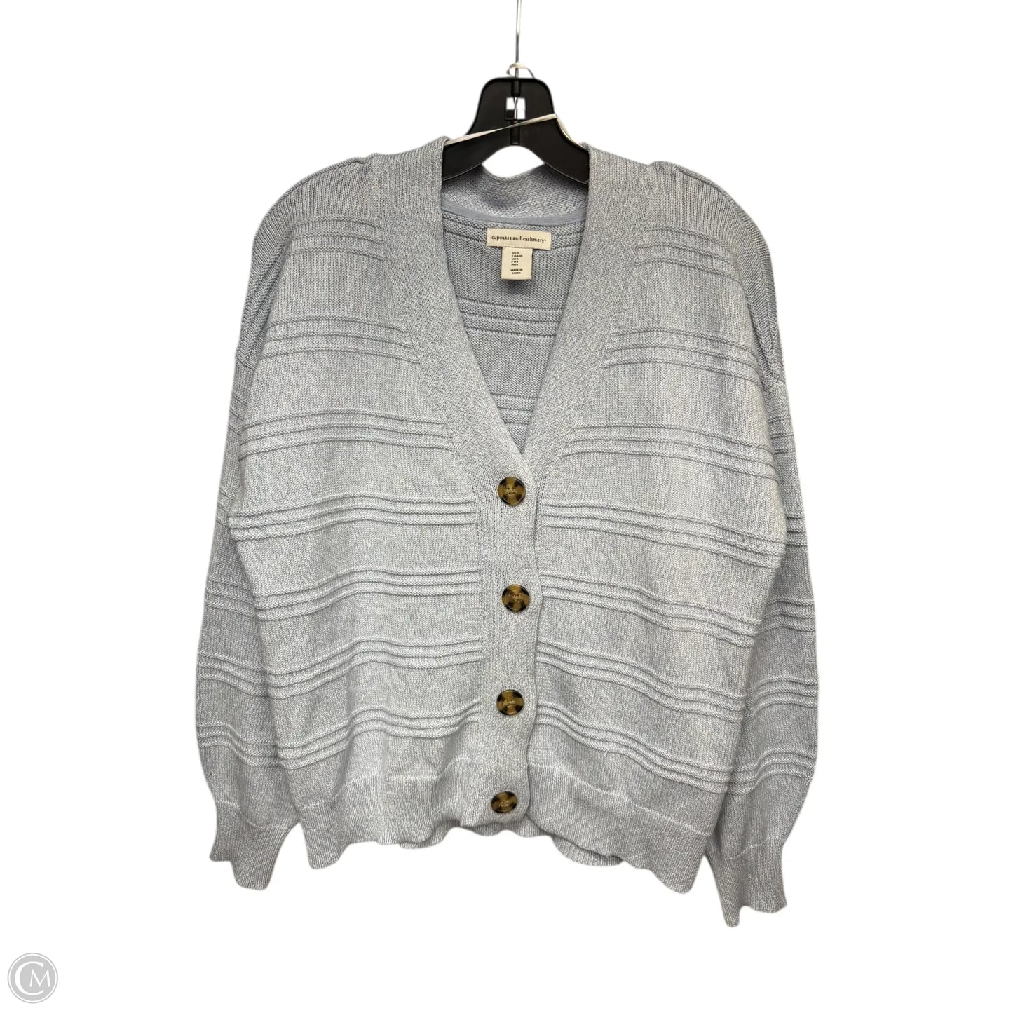 Cardigan By Cupcakes And Cashmere In Blue, Size: L