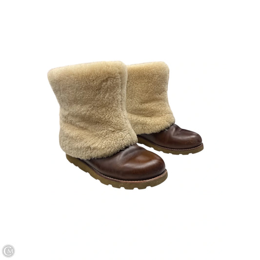 Boots Designer By Ugg In Brown, Size: 7