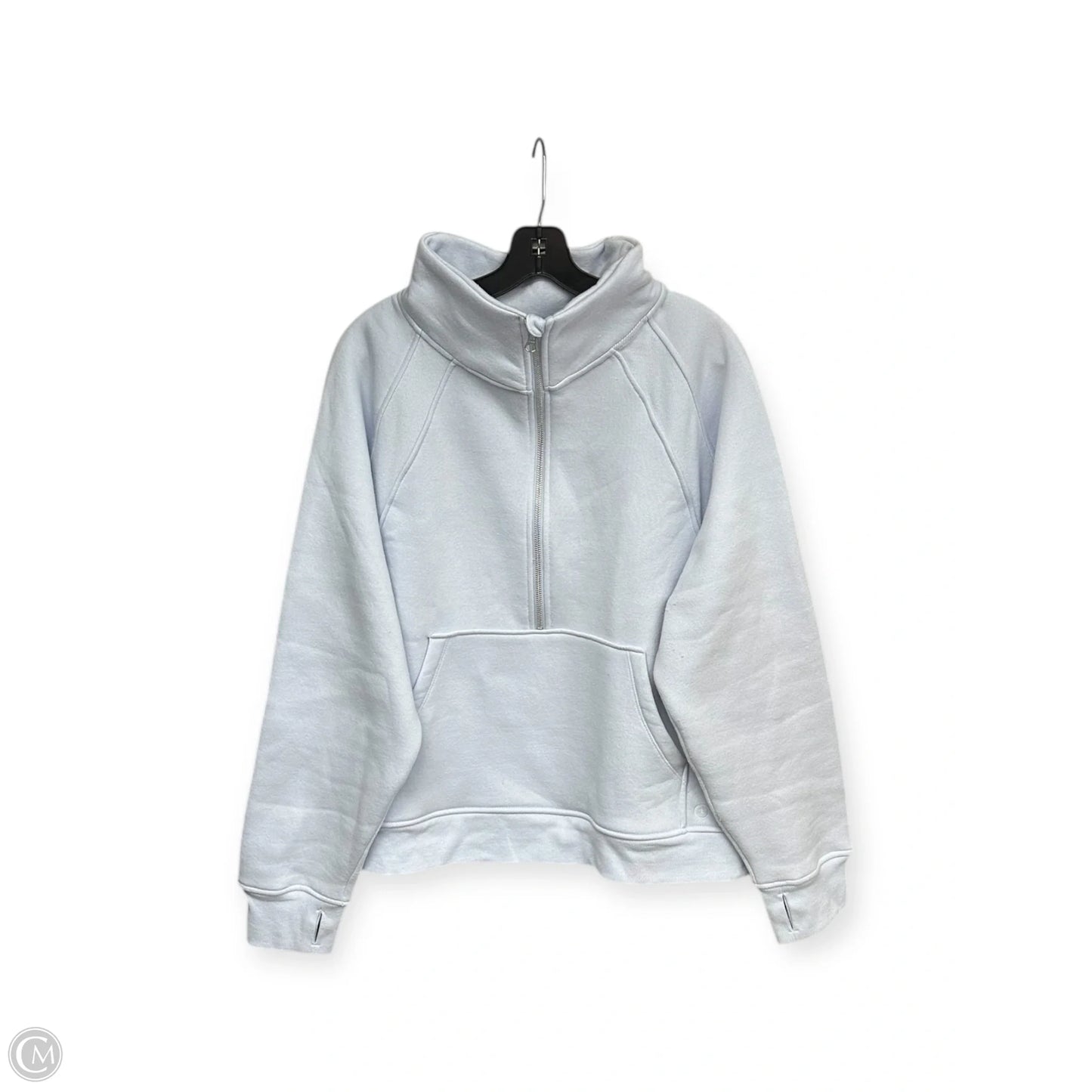 Athletic Top Long Sleeve Crewneck By Danskin In Blue, Size: 2x