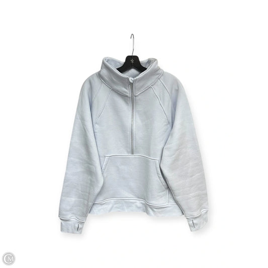 Athletic Top Long Sleeve Crewneck By Danskin In Blue, Size: 2x