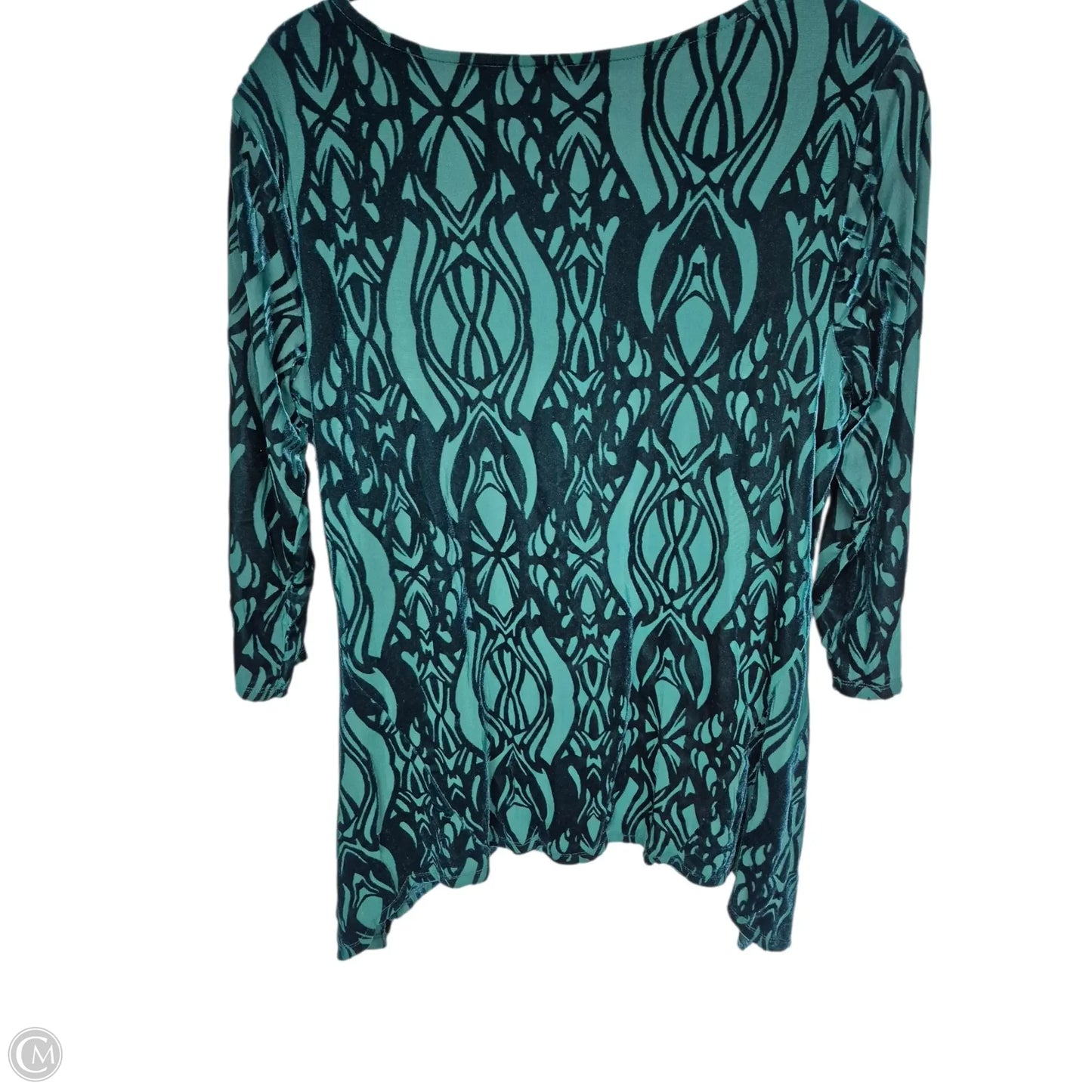 Top Long Sleeve By Style And Company In Green, Size: Lp