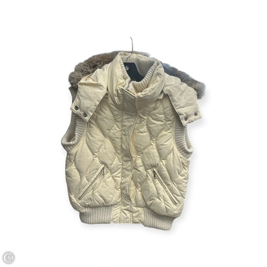 Vest Puffer & Quilted By Aqua In Cream, Size: M