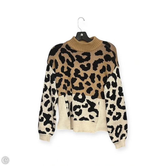 Sweater By Nine West In Animal Print, Size: M