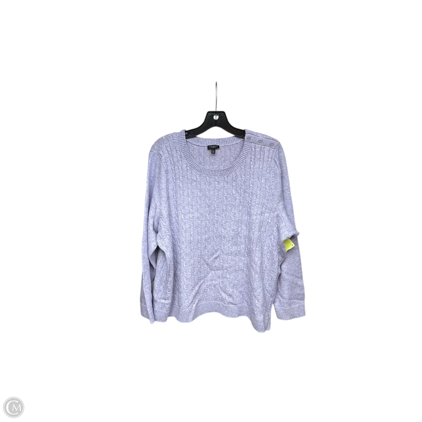 Sweater By Talbots In Purple, Size: 3x