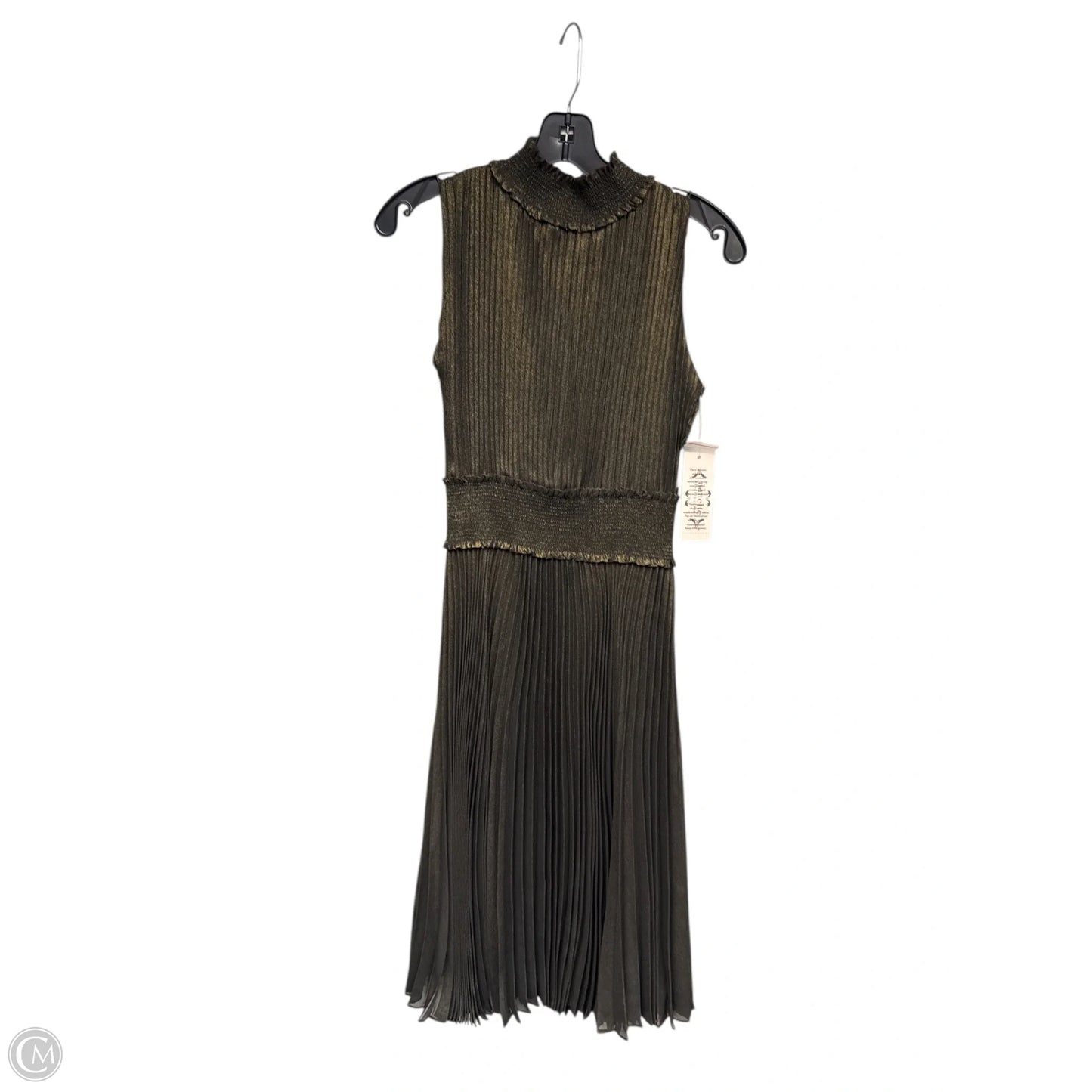 Dress Party Midi By Nanette By Nanette Lepore In Black & Gold, Size: 4