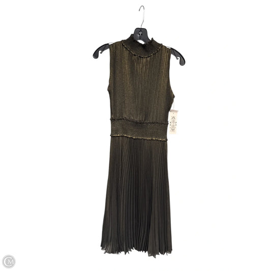 Dress Party Midi By Nanette By Nanette Lepore In Black & Gold, Size: 4