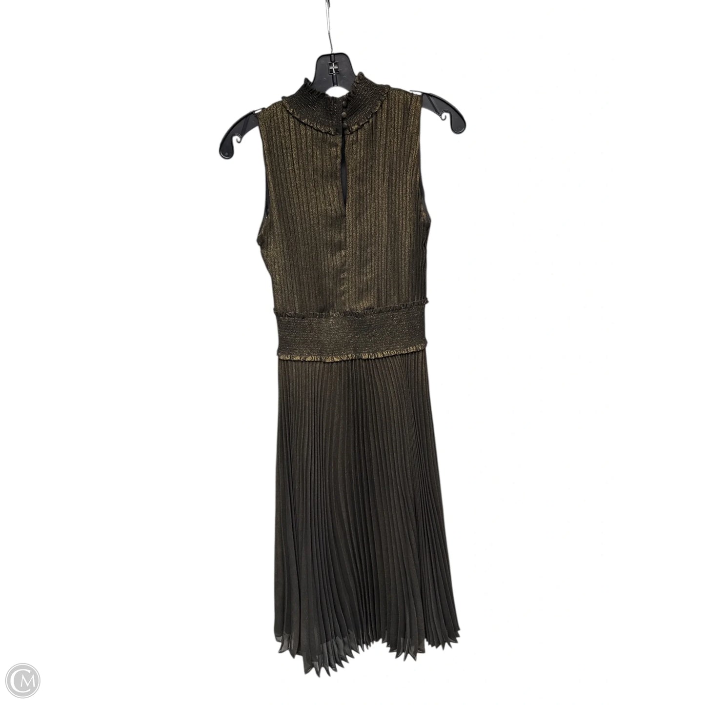 Dress Party Midi By Nanette By Nanette Lepore In Black & Gold, Size: 4