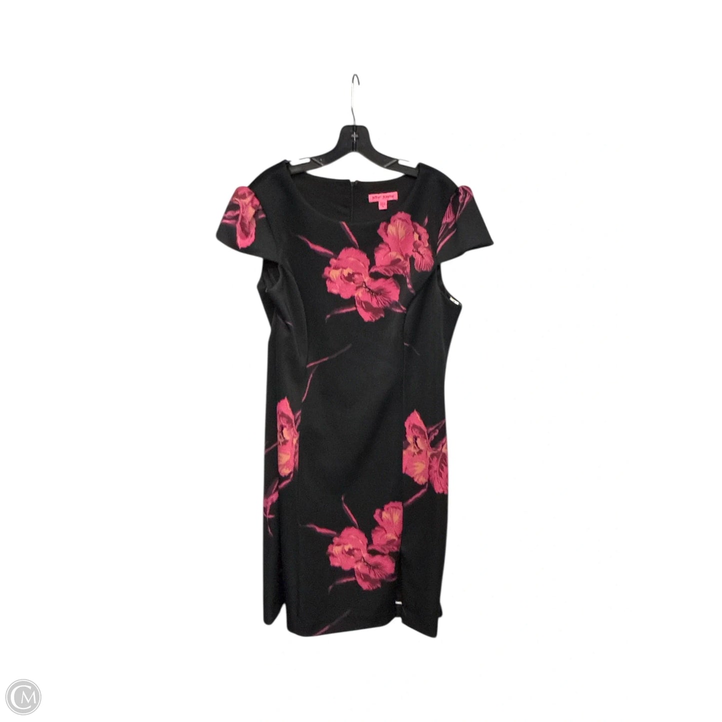 Dress Party Midi By Betsey Johnson In Black & Pink, Size: 14