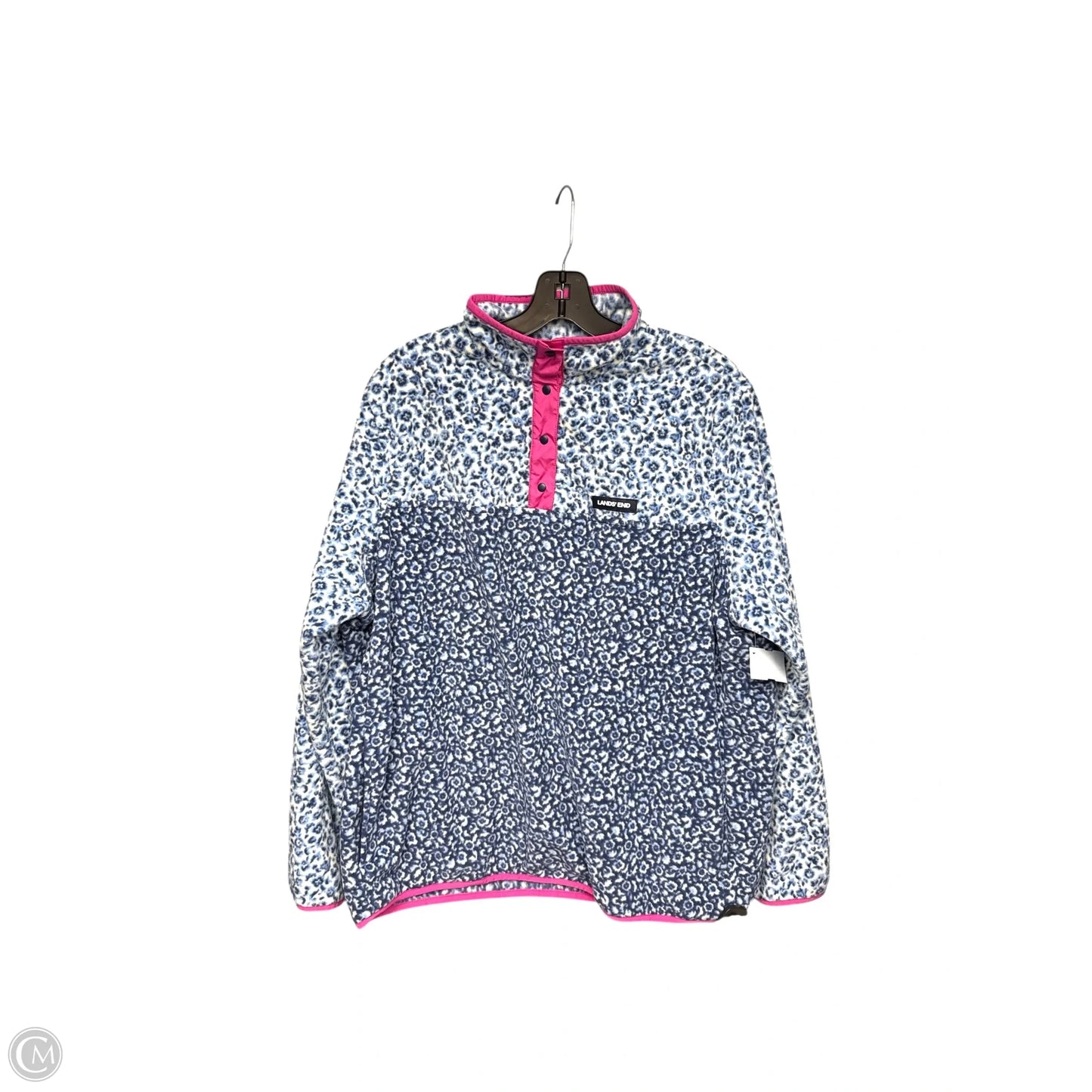 Sweater By Lands End In Blue, Size: Xl